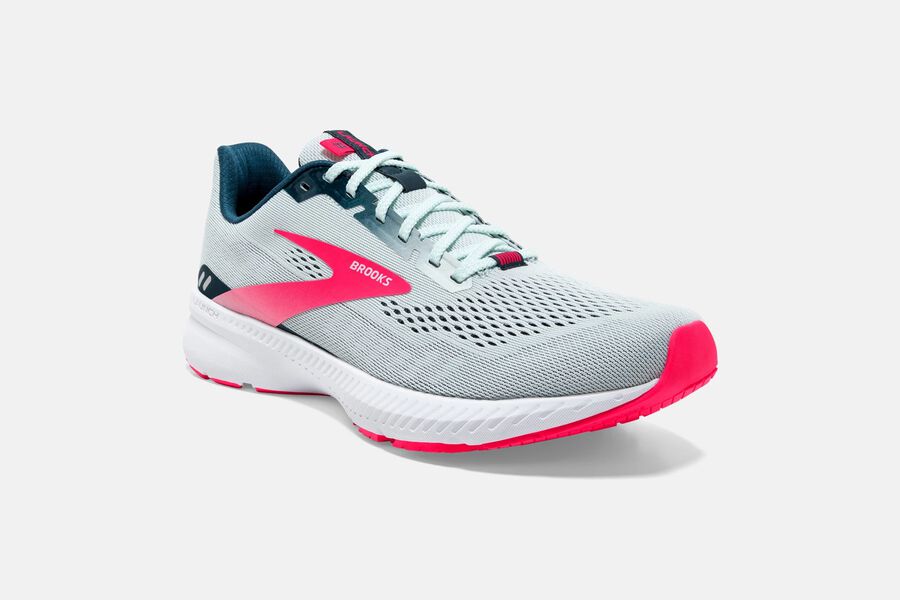 Brooks Israel Launch 8 Road Running Shoes Womens - Grey/Pink - EOG-458361